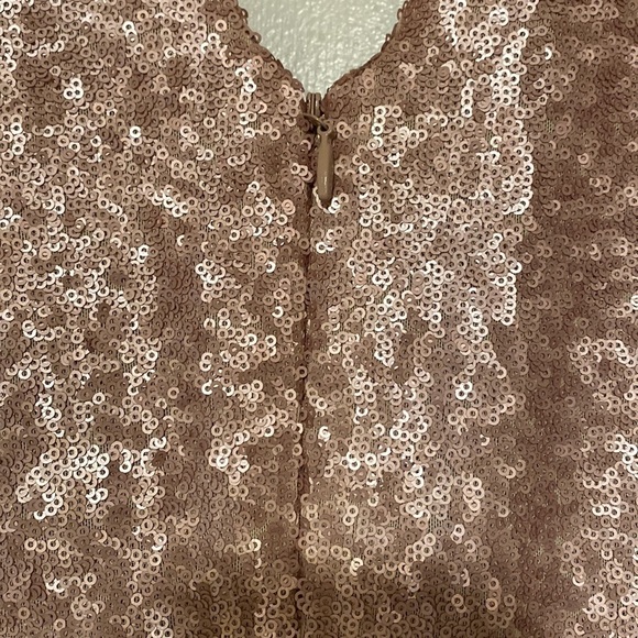 Elegant Pink Sequin Gown in Size XS for Formal Occasions - Picture 8 of 10